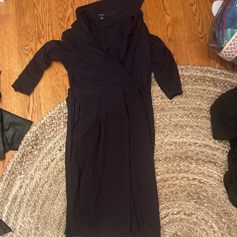 Ann Taylor Black Long Sleeve Dress